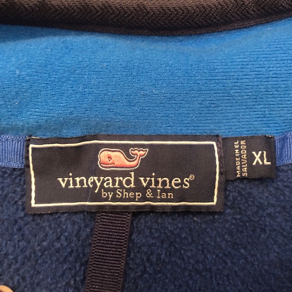 Vineyard Vines 1/4 Zip Pullover Fleece Sweatshirt - Picture 4 of 7